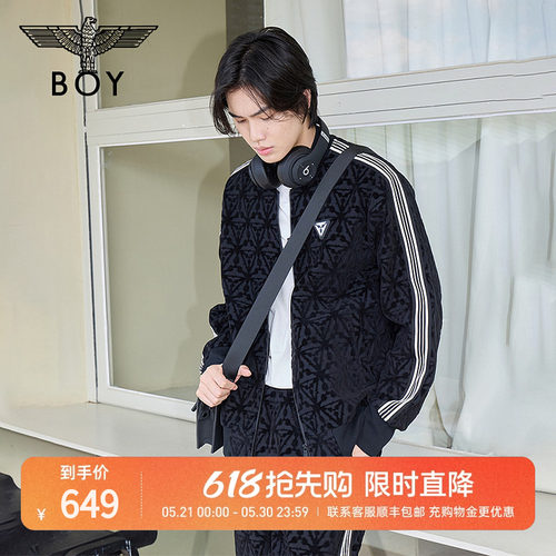 BOYLONDON24潮牌棒球服外套