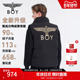 BOYLONDON潮流立领时尚 老鹰logo羽绒马甲外套90绒秋冬男女N30014