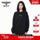 潮牌经典 BOYLONDON春季 男女同款 logo休闲百搭圆领套头卫衣N03071