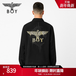 情侣潮牌男女同款 BOYLONDON春季 宽松夹克外套N23009 月光之城