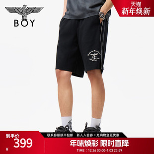 刺绣重磅休闲潮牌中裤 BOY 男女同款 夏季 N14003 LONDON25新款