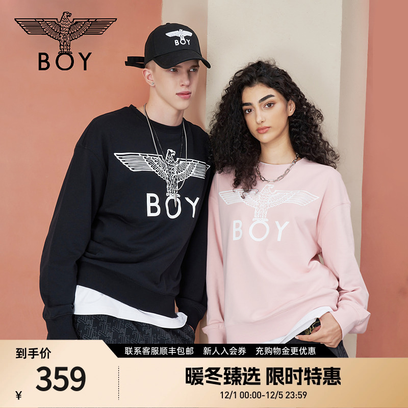 boylondon24针织圆领套头卫衣