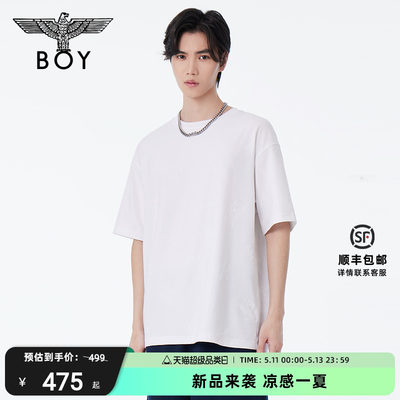 boylondon24老鹰提花短袖T恤