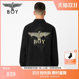 情侣潮牌男女同款 BOYLONDON秋季 宽松夹克外套N23009 月光之城