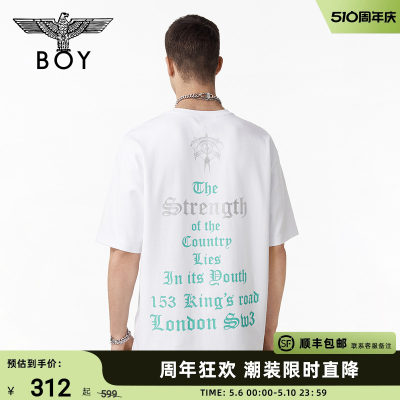 boylondon短袖情侣款22简约上衣