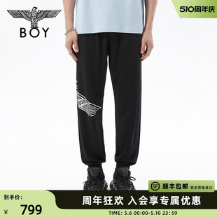 黑色休闲卫裤 印花嘻哈高街时尚 N15008 情侣款 BOYLONDON长裤