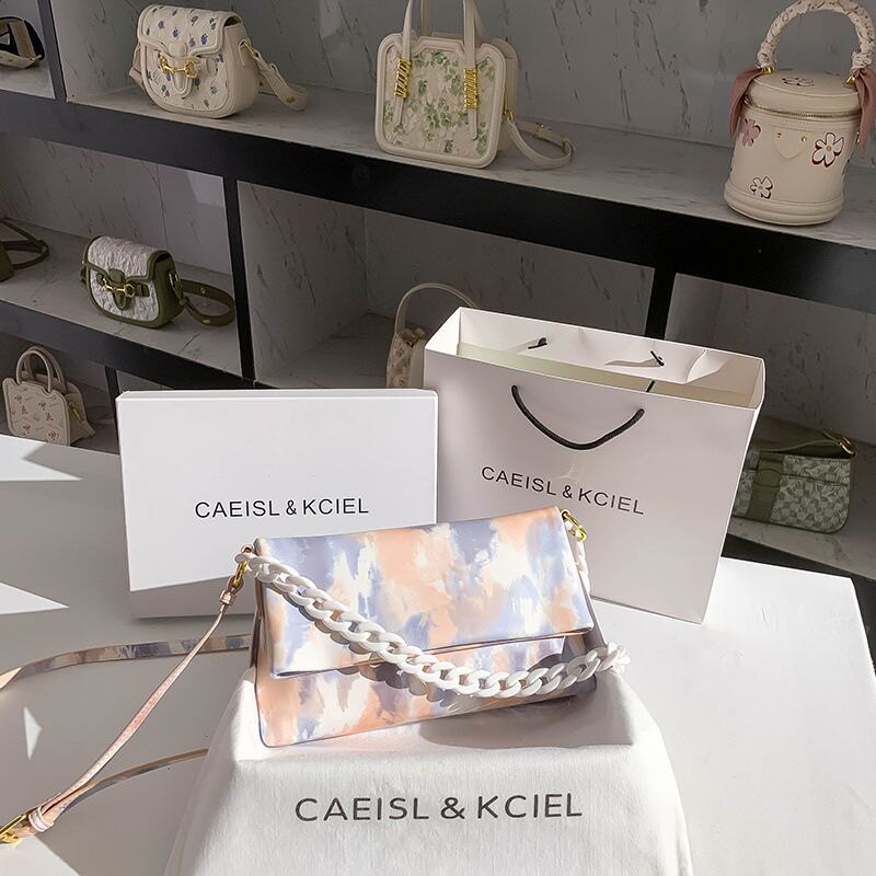 CAEISL&KCIEL女包小众原创设计莫奈风渐变腋下包女2023新款单肩包怎么样,好用不?