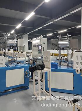 鼎隆厂家直销特软防水LED硅胶双色灯带硅胶套管挤出设备