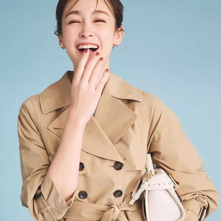 Umii日本代购现货速发celford9月时尚收腰短外套风衣CWFC254067