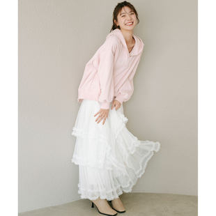 年终6折现货包邮 umii日本代购 COCO DEAL褶边网纱半身裙76117509