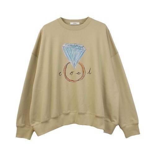 包邮包税 umii 日本代购 coel 10月大钻戒卫衣上衣 185305051