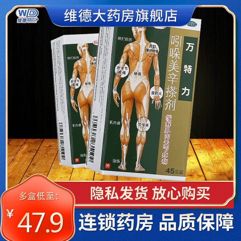 万特力吲哚美辛搽剂复方跌打损伤专用药腱鞘炎扭伤腰痛非酊凝胶