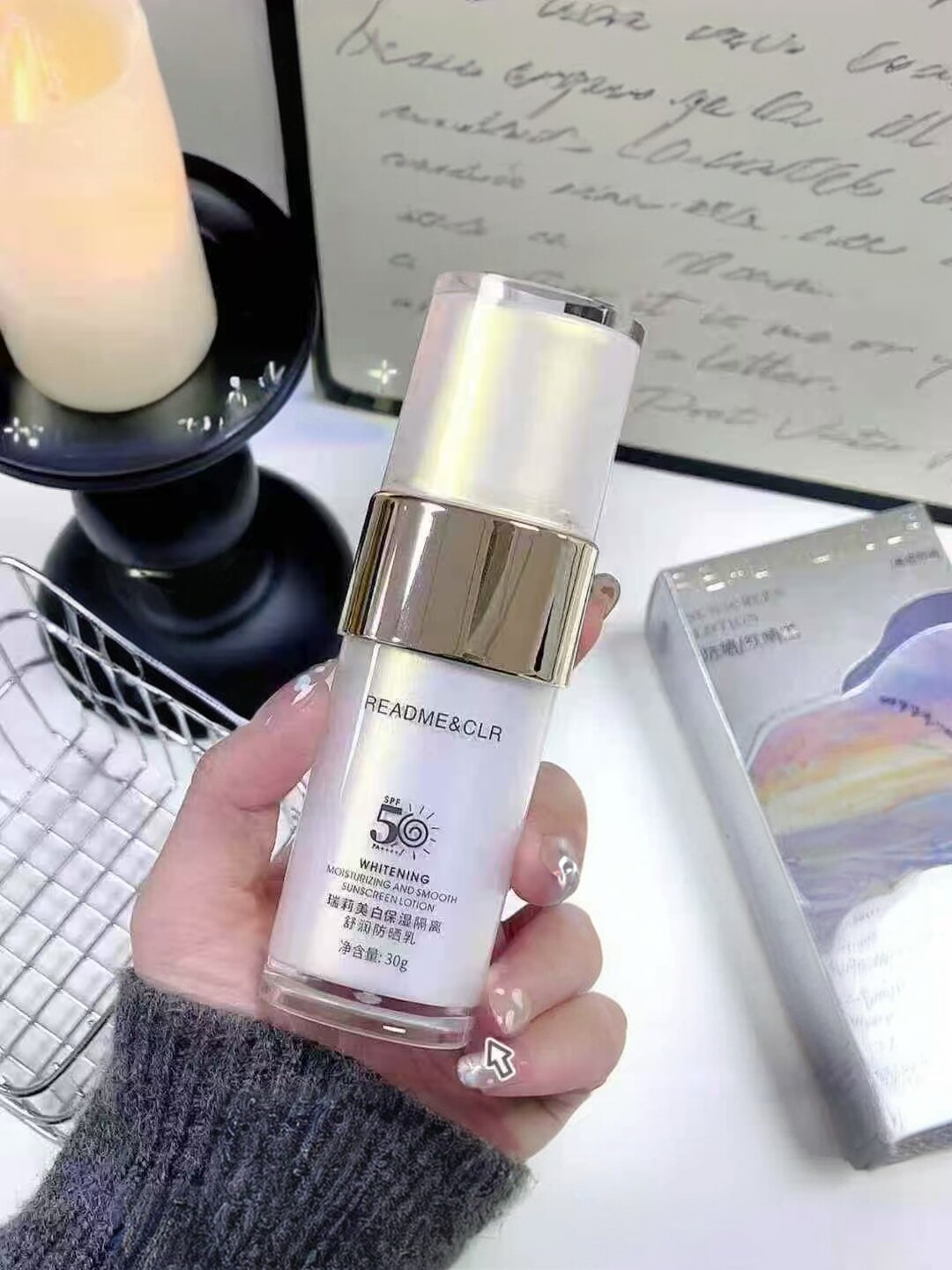 美白保湿隔离舒润防晒乳隔离紫外线清透水润轻薄长效SPF50PA++++