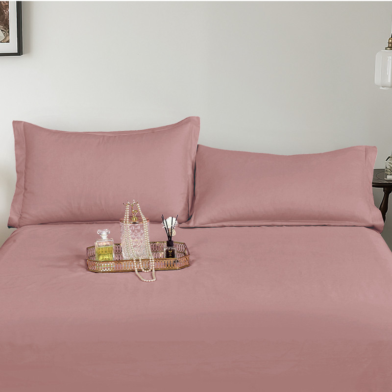 一对装枕套100%纯棉ins风纯色简约枕头套枕芯套全棉单人加厚简约