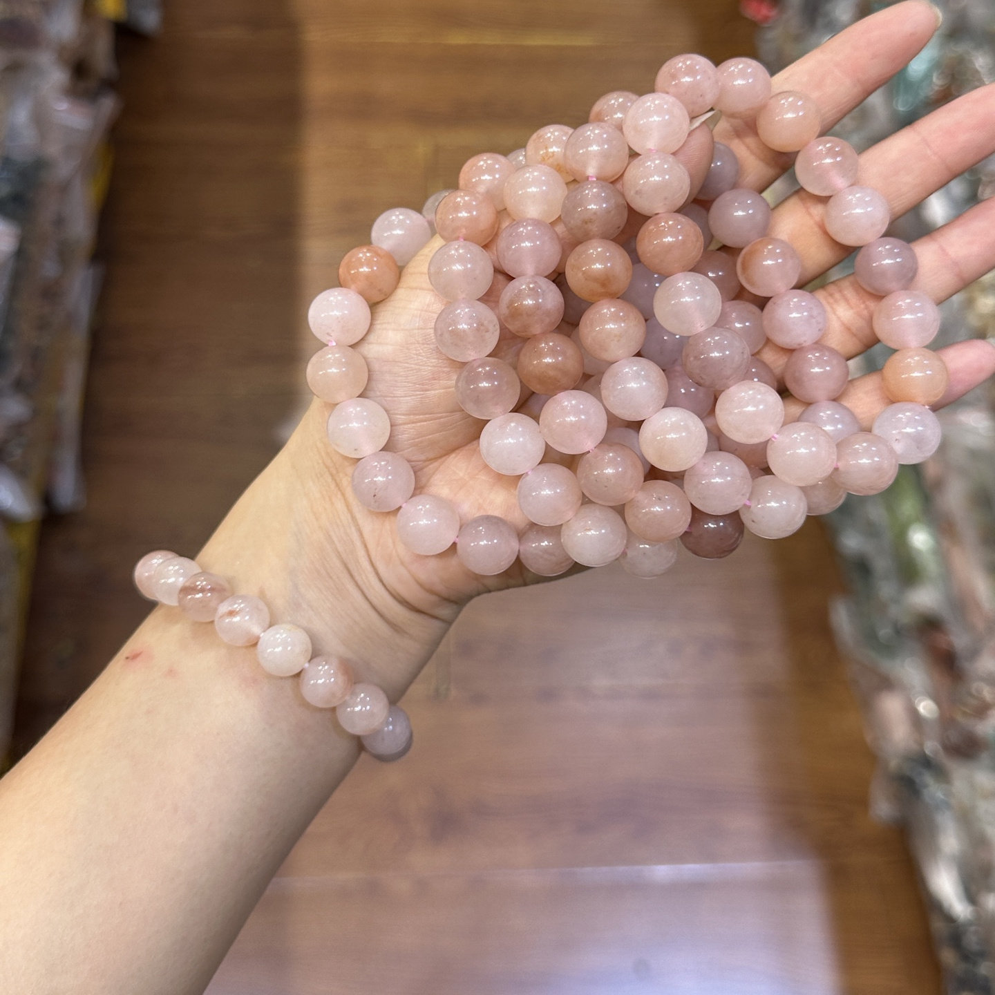金丝玉桃花酿手串小众女款手链款