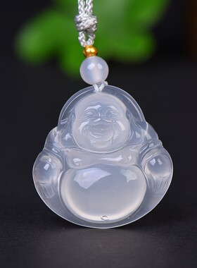 玉髓佛公男女吊坠吉祥玉佩饰品