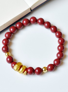 朱砂蛇手链女生手串简约吉祥配饰