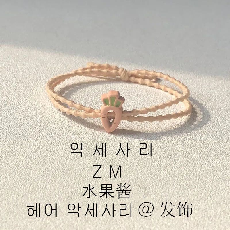 韩系ins水果小皮筋森系高颜值女