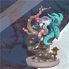 英雄联盟LOL 九尾妖狐 阿狸 GK手办潮玩礼物动漫模型汽车机箱摆件