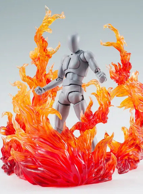 魂EFFECT必杀特效1/12可动人偶火焰燃烧红色蓝色配件包玩具百搭件