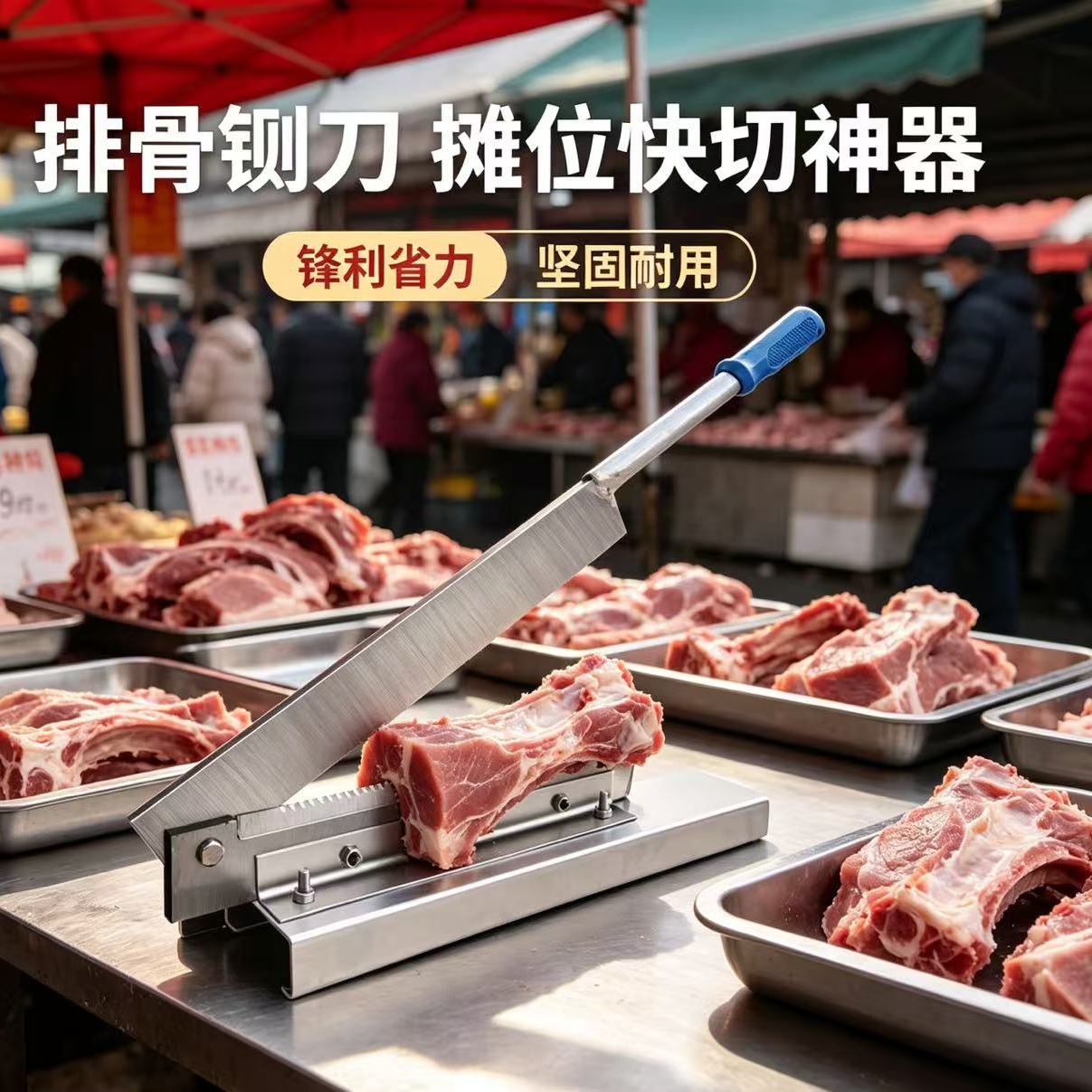 铡刀家用小型新款切骨机商用切骨头神器切骨大闸刀厨房扎刀鸡切