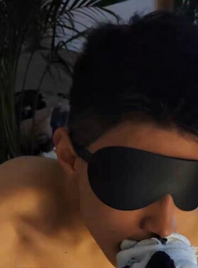 眼罩男体育生禁欲系皮革眼罩松紧弹力情趣1S道具M受眼罩