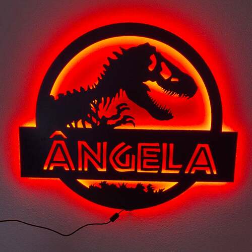 亚马逊  侏罗纪公园LED夜灯发光壁灯Jurassic Park恐龙气氛灯