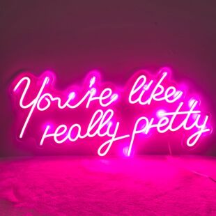 亚克力雕刻霓虹灯you're like really party供电婚庆专用ins
