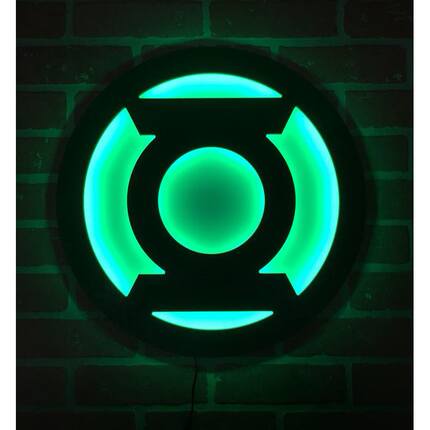 跨境厂家 正义联盟绿灯侠LED夜灯发光壁灯家饰绿灯军团点亮梦幻灯