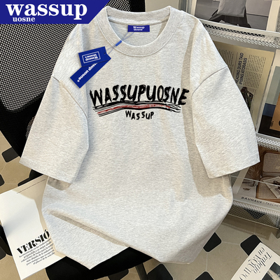 WASSUP重磅纯棉短袖T恤
