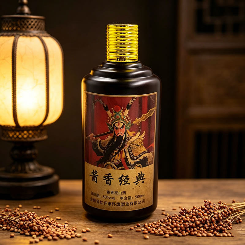 【殿小二酱香经典霸王】酱香型白酒500ml贵州白酒纯酿酿造烈酒