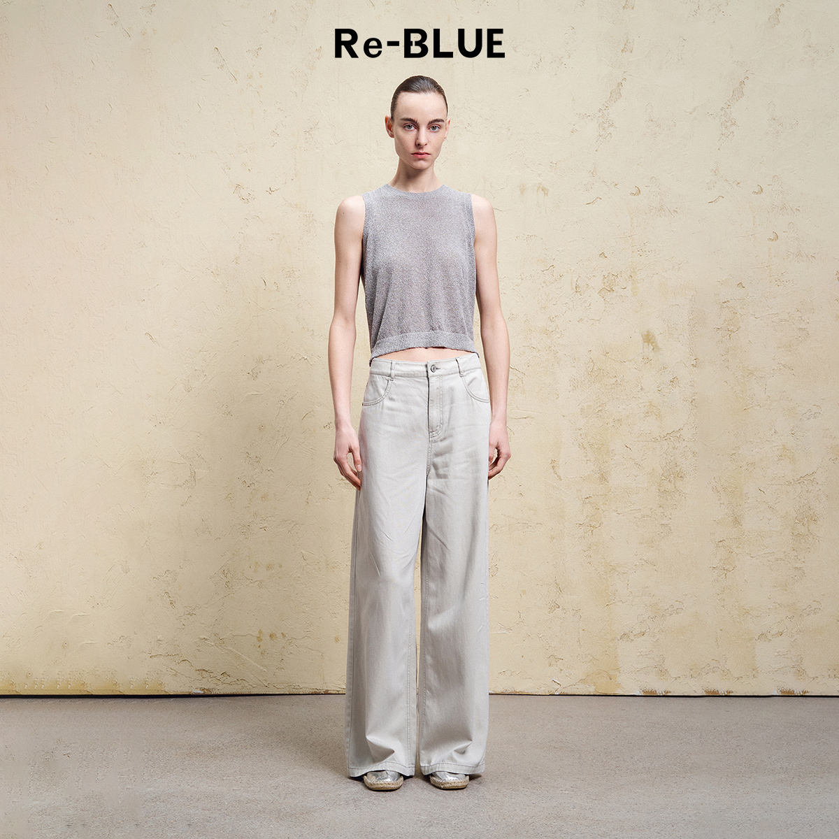 慵懒度假风系绳针织内搭小上衣