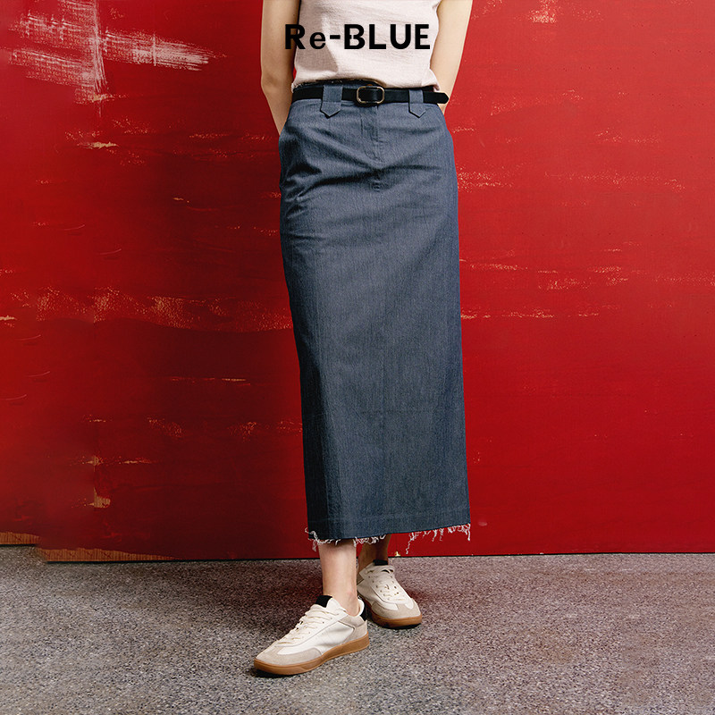Re-BLUE轻奢优雅女装率性通勤牛仔半裙,女装/女士精品,半身裙,淘宝优惠券,粉丝福利购,淘宝优惠卷