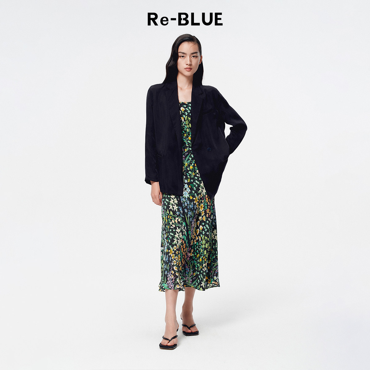 Re-BLUE轻奢优雅女装简约气质通勤一手长铜氨凉感透气薄西装,女装/女士精品,西装,淘宝优惠券,粉丝福利购,淘宝优惠卷