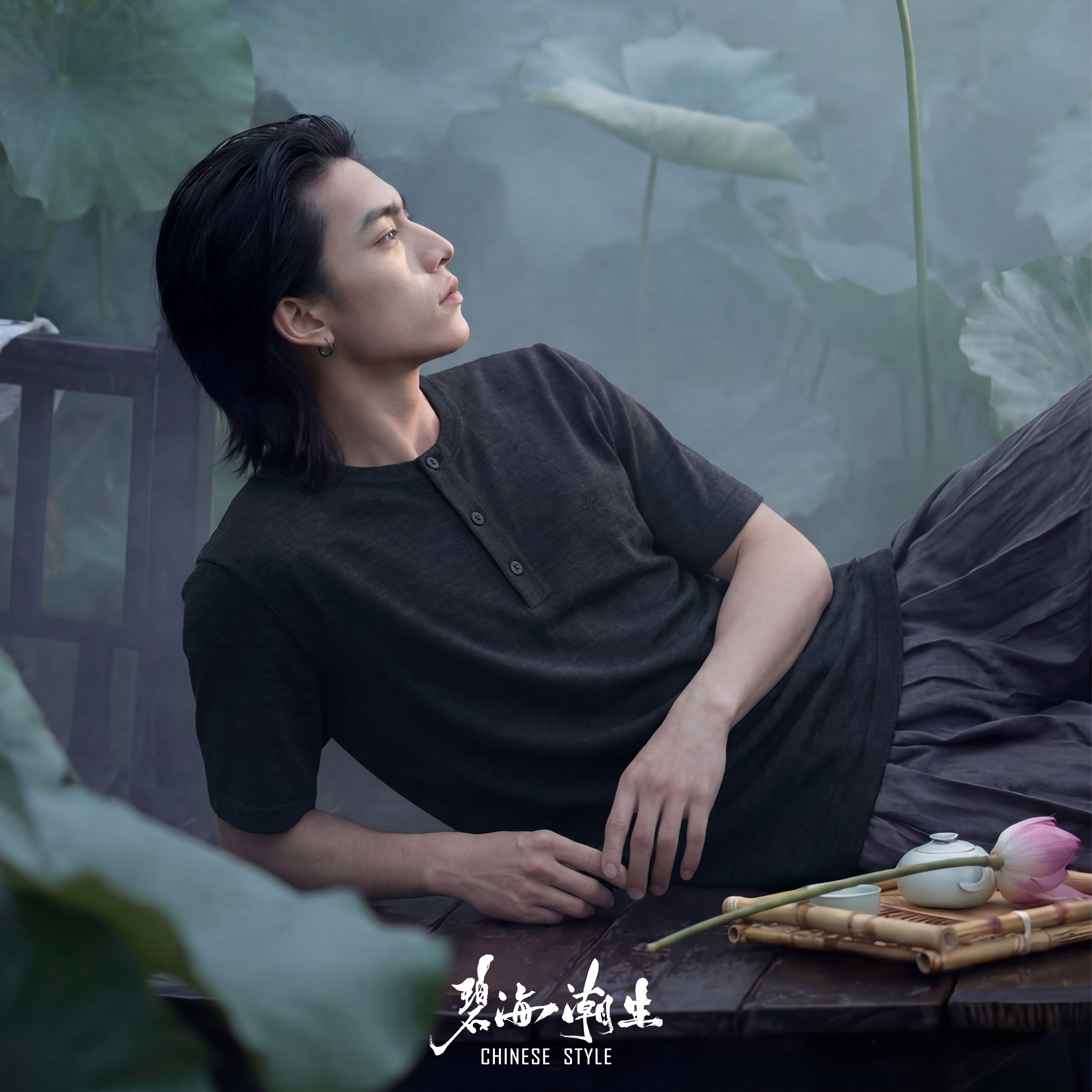 碧海潮生莲花净心超棉软短袖图片