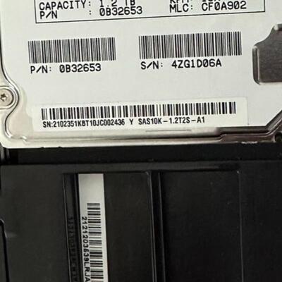 02351KBT 1.2T 10K SAS 5500 5300  V3系列 存储硬盘