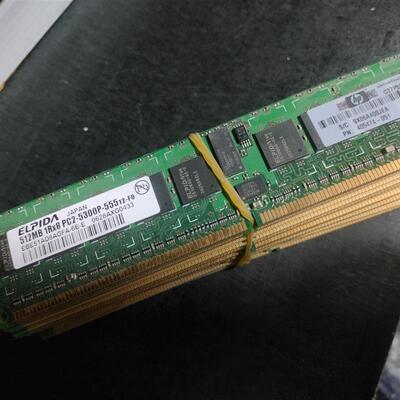 HP 512MB 1RX8  PC2 5300P 405474-051 内存   原装拆机