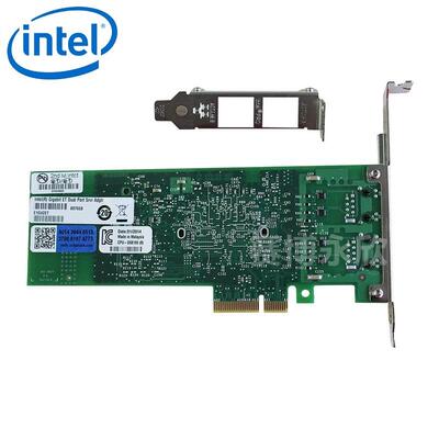 原装 intel E1G42ET82576 1G千兆双口网卡带防伪蓝标 PCI-E X4