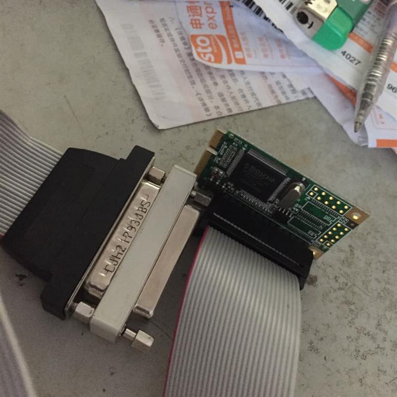 西霸 FG-MMT02A-2-bc50  Mini PCI-E 工控机扩展卡 25针并口