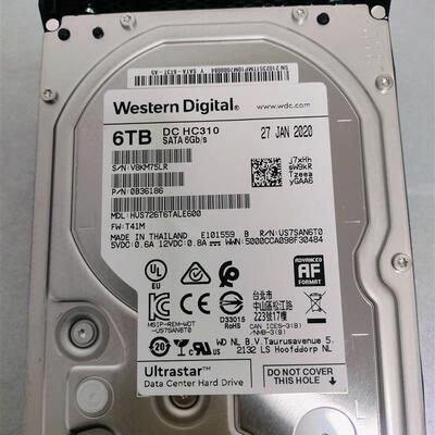 02351TMP存储企业级硬盘 6T 7.2K SATA 3.5寸6TB HUS726T6TALE600