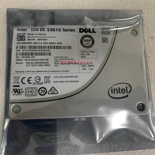 DELL R710 R720 R810 R820 R910 800G SATA SSD 固态服务器硬盘