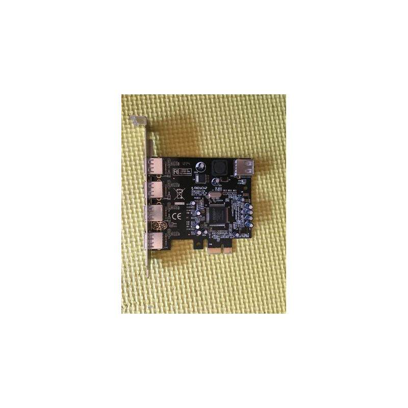 正品西霸台式机PCI-E4口USB2.0扩展卡PCI-E转USB2.0卡MCS9990芯片
