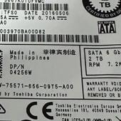 04256W 7.2K 2TB DELL 3.5 SATA MG04ACA200N 服务器硬盘HDD