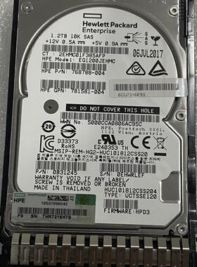 781578-001 781518-B21 1.2T 10K SAS 2.5  原装拆机硬盘