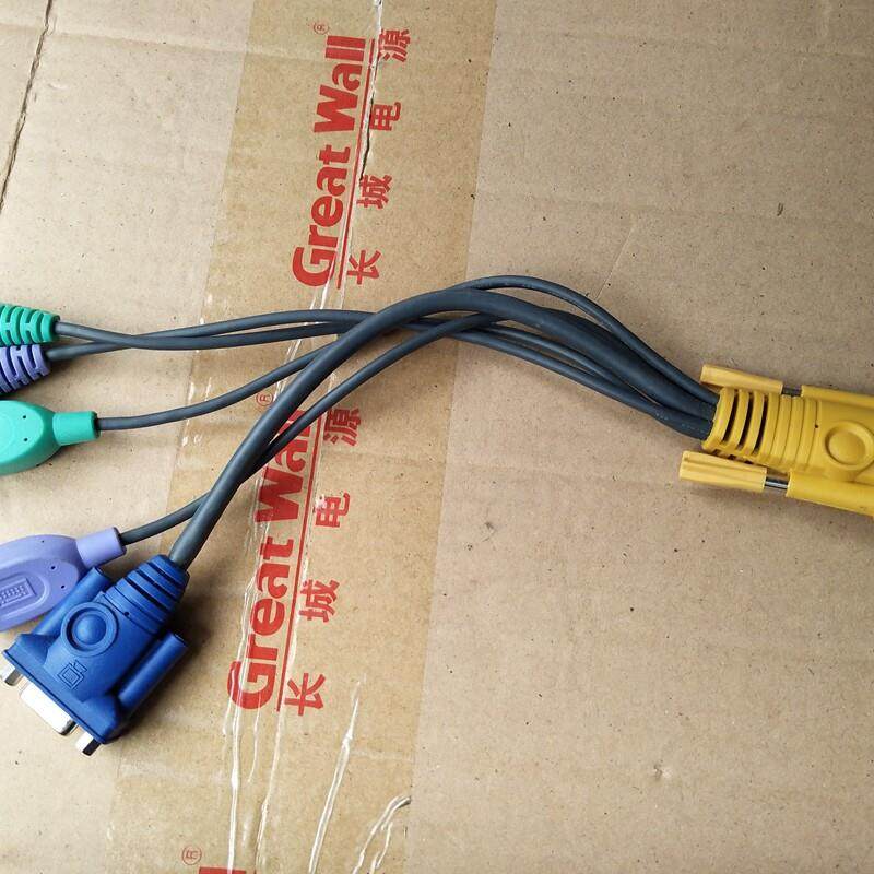 切换器连接线 VGA转VGA+USB+PS2 CS1716I  CS1708I KVM切换器线