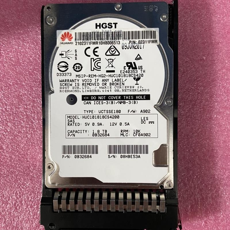 02311FMR 1.8T 10K SAS 2.5 02312RBS 2288HV5 V3服务器硬盘