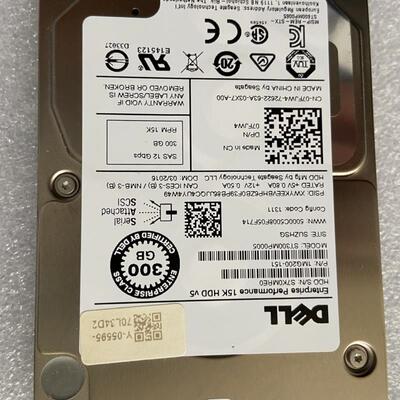 / ST300MP0005 300G 2.5寸15K SAS 12Gb PN:07FJW4