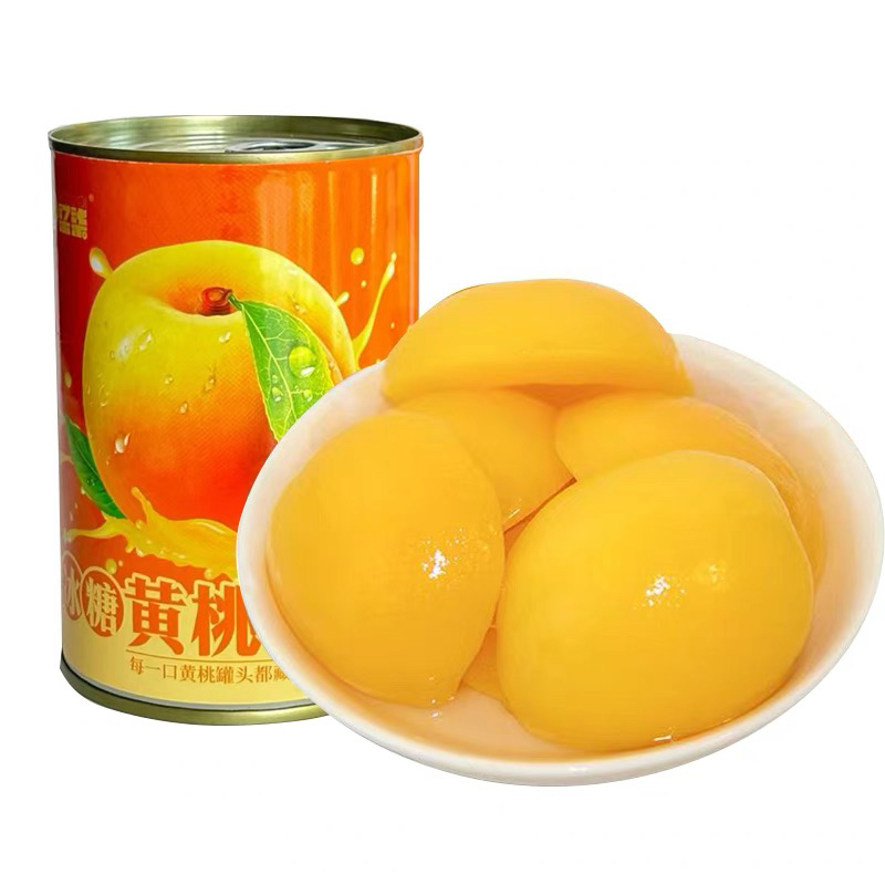 陶柒柒冰糖黄桃罐头425g*5罐砀山新鲜汤水罐头烘焙甜品水果罐头
