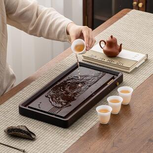 【茶盘】排水式/竹木/楠竹/琴韵/茶台/高密度/轻便泡茶