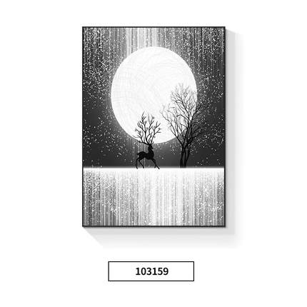 电表箱画装饰画竖款免打孔现代简约遮挡配电箱强弱电箱网线盒挂画